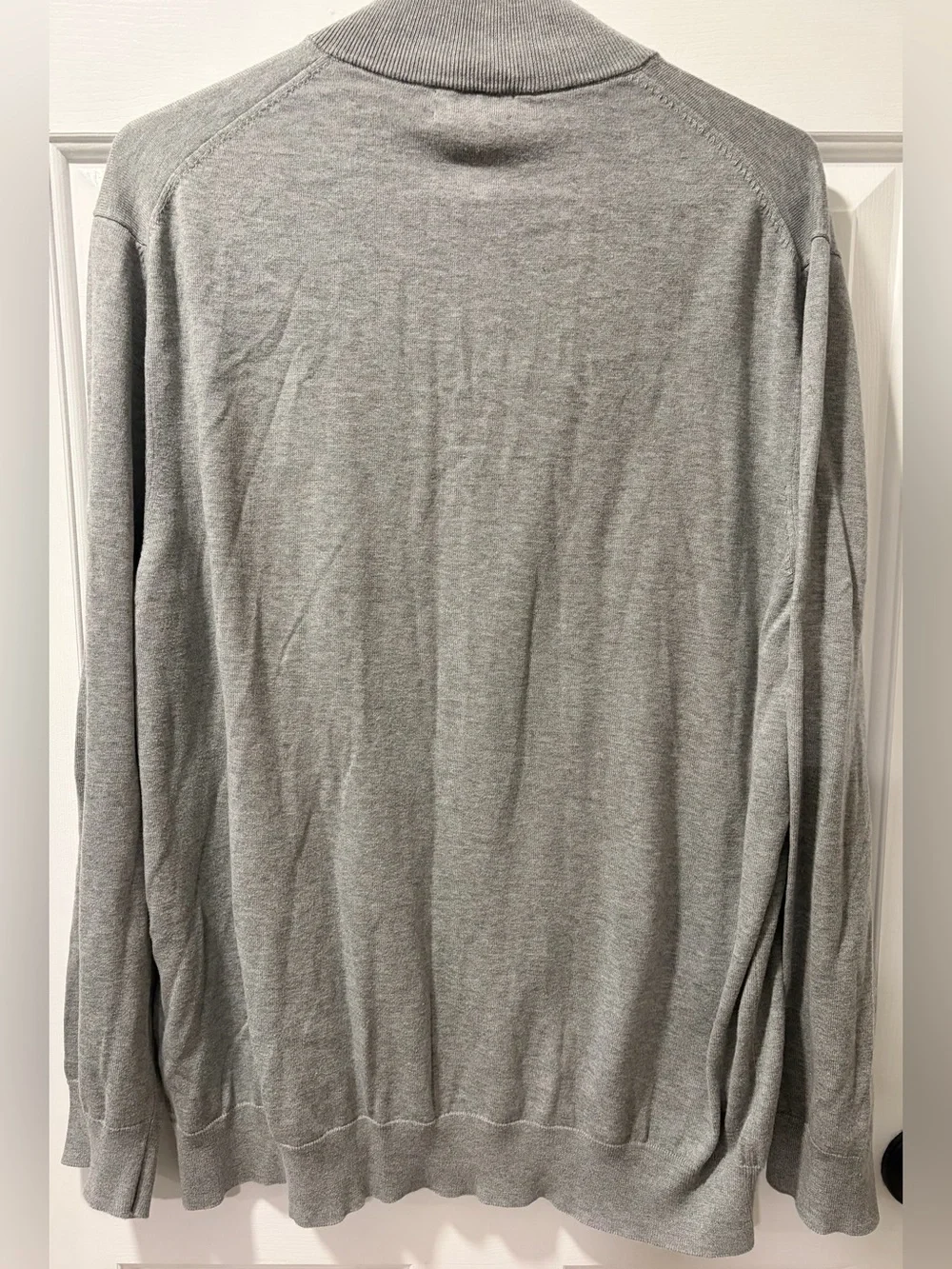 Books Brothers Men’s XXL Gray Supima Cotton Knit Sweater Pullover Classic Preppy
